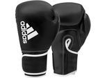 Boxhandschuhe ADIDAS PERFORMANCE "Hybrid 80" Gr. 14, schwarz (schwarz, weiß), Boxhandschuhe, 14 14, Obermaterial: 100% Kunstleder, Boxhandschuhe