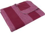 Wohndecke SETEX "Kuscheldecke", lila (bordeaux, rosa), B:150cm L:200cm, Baumwolle, Polyester, Wohndecken, Wohndecke, mit Streifen, Kuscheldecke