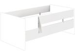 Umbauseiten PAIDI "FIENE Sicherheits-Set für sorgenlosen Schlaf", grau (kieselgrau), B:20,5cm H:9,5cm T:146cm, Holzwerkstoff, Umbauseiten, Umbauseiten, Umbau vom Babybett zum Kinderbett / Kindersofa, 70x140cm in Grau