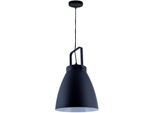 PACO HOME Pendelleuchte "BOONE PD", schwarz, 1, Ø 39cm H: 58cm, Leuchten, Stehleuchte Modern Wohnzimmer Industrial Scheinwerfer Design E27, Pendelleuchte