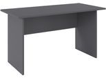 Schreibtisch RAUCH "Joel", grau (graumetallic), B:140cm T:66cm, Tische, Schreibtisch, in schlichtem Design mit großer Ablagefläche MADE IN GERMANY