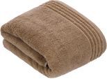 Badetuch VOSSEN "Vienna Style Supersoft", braun (camel), B:100cm L:150cm, Walkfrottee, Baumwolle, Handtücher, Badetuch, Supersoft Baumwolle