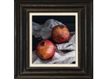 Leinwandbild QUEENCE "Granatapfel", rot (farbe bild(er): rot), B:40cm H:40cm T:2cm, Canvas, Holzrahmen, Bilder, Leinwandbild, Premium-Leinwandstoff, Handarbeit aus Deutschland, 40x40cm
