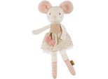 Kuscheltier FEHN "feehnLAND, Bean Bag Maus", rosa (rose), Plüschfiguren, KinderB:15cm H:30cm T:6,5cm, Kuscheltier, mit Granulat-Füllung, B:15cm H:30cm T:6,5cm