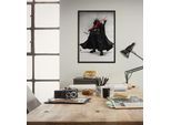 Wandbild KOMAR "Star Wars Vision Samurai Dark Lord", schwarz (farbe bild(er): rot,schwarz), Disney, 1 Stk., Vlies, Bilder, Wandbild, 50 x 70 cm (Breite x Höhe) - Kinderzimmer, Dekoration