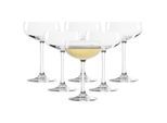 Champagnerglas STÖLZLE "Sektschalen Jive 230 ml 6er Set transparent", bunt (transparent), 6 tlg., Glas, Trinkgefäße, Champagnerglas