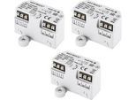HOMEMATIC IP Smart-Home-Steuerelement "Jalousieaktor - Unterputz 3er Set", weiß, B:5,4cm H:3,3cm T:4,1cm, Smart-Home-Stationen, Smart-Home-Steuerelement