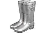 Wanddekoobjekt AMBIENTE HAUS "Gummistiefel Paar", silber (antiksilber), B:15cm H:28cm T:23cm, Polyresin, Wanddekoobjekte, Wanddekoobjekt