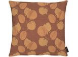 Dekokissen APELT "2717" Gr. 1, orange (terrakotta, gemustert), B:46cm L:46cm, Polyester, Viskose, Dekokissen_Sitzkissen_Kissenhüllen, Dekokissen, Kissenhülle ohne Füllung, 1 Stück