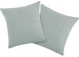 Kissenbezug OTTO HOME "Greta", grün (seegrün), B:50cm L:50cm, Baumwolle, Obermaterial: 100% Baumwolle, Kissenbezüge, Kissenbezug, in Waffelpiqué Optik, in vielen Farben erhältlich, Bezug in 50x50 cm