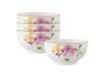 Schale VILLEROY & BOCH "French Bol Mariefleur Basic 510 ml 4er Set bunt", bunt, Schüsseln, Schale
