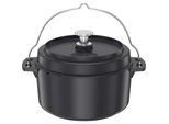 Grilltopf RÖSLE "Dutch Oven", schwarz, H:22,5cm Ø:28cm, Töpfe, Grilltopf, Ø 28 cm