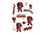 Wandtattoo KOMAR "Deadpool Cute - Größe 50 x 70 cm", rot (rot, schwarz), B:50cm H:70cm, Folie, Wandtattoos, Wandtattoo, selbstklebend, Wandsticker, Kinderzimmer