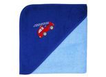 Kapuzenhandtuch WÖRNER "Feuerwehr 100/100", blau (hellblau), B:100cm L:100cm, Frottee, Frottee, Handtücher, Kapuzenhandtuch, mit Kapuze, maschinenwaschbar, trocknergeeignet