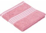 Handtücher GÖZZE "Rio", rosa (altrosa), B:50cm L:100cm, Walkfrottee, Obermaterial: 100% Baumwolle, Handtücher, Handtücher, im Set, mit frischer Streifenbordüre