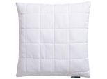 Microfaserkissen FAN "Komfort Plus", weiß, B:80cm L:80cm, Bezug: 100% Polyester. Füllung: 100% Polyester, Kopfkissen, Microfaserkissen, leichtes, weiches Kissen