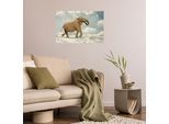 Wandsticker QUEENCE "Tanz auf dem Seil", braun, B:120cm H:80cm T:0,1cm, Folie, Wandtattoos, Wandsticker, Selbstklebend, kinderleichte Anbringung