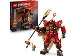Konstruktionsspielsteine LEGO "Der Feuerritter-Mech (71846), LEGO Ninjago", bunt, Spielbausteine, Kinder, Kunststoff, Konstruktionsspielsteine, Made in Europe