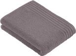 Badetuch VOSSEN "Vienna Style Supersoft", grau (pepplestone), B:67cm L:140cm, Walkfrottee, Baumwolle, Handtücher, Badetuch, Supersoft Baumwolle