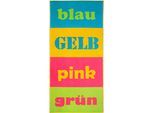 Strandtuch DYCKHOFF "Colours", bunt, B:80cm L:180cm, Zwirnfrottee, Obermaterial: 100% Baumwolle, Handtücher, Strandtuch