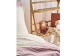 PAULEEN LED Tischleuchte "Sweet Glamour mobile Rose Glas/Metall", rosa (rosé), 1, Ø 11cm H: 15cm, Leuchten, E14, Timer Batterie, LED Tischleuchte