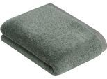 Badetuch BUGATTI "Prato", grün (sage), B:67cm L:140cm, Walkfrottier, Obermaterial: 100% Baumwolle, Handtücher, Badetuch, Uni Farben, mit melierter Optik im Saum