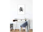 Bild KOMAR "Feather White", bunt (farbe bild(er): bunt), B:50cm H:70cm, Holz, Papier, Bilder, Bild, Wandbild zur Dekoration - ohne Rahmen