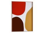 Wandbild REINDERS "Connected - terra teints", bunt (farbe bild(er): rot), B:50cm H:70cm T:3cm, Bilder, Wandbild, Wohnzimmer - Abstrakte Formen - Rot - MDF - Abstrakt - 50x70 cm