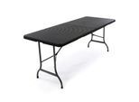 Gartentisch VCM "Partytisch Rattan-Optik", schwarz, Tische, Gartentisch