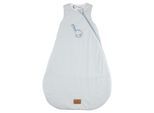 Babyschlafsack STERNTALER "Schlafsack 100cm DINO Rexi", Baby, Gr. Blacklist, blau (graublau), Obermaterial: 60% Baumwolle CO. 40% Polyester PES., Schlafsäcke Babyschlafsack