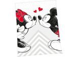 Wohndecke DISNEY "Disney´s Mickey und Minnie Mouse", grau, B:150cm L:200cm, Polyester, Wohndecken, Wohndecke, mit liebevollem Motiv, Kuscheldecke