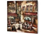 Metallbild LOCKER "37085-20", bunt (farbe bild(er): bunt), B:90cm H:90cm T:3cm, Metall, Bilder, Metallbild