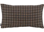 Dekokissen H.O.C.K. "Coven", gold (schwarz, goldfarben, gemustert), B:30cm H:10cm L:50cm, Polyacryl, Polyester, Dekokissen_Sitzkissen_Kissenhüllen, Dekokissen, mit Hahnentrittmuster, Kissenhülle mit Füllung, 1 Stück