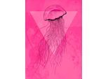 Bild KOMAR "Jellyfish Pink", bunt (farbe bild(er): bunt), B:40cm H:50cm, Holz, Papier, Bilder, Bild, Wandbild zur Dekoration - ohne Rahmen