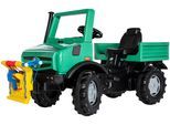 Tretfahrzeug ROLLY TOYS "rollyUnimog Forst", grün, Tretfahrzeuge, KinderB:130cm H:73cm T:54cm, Tretfahrzeug, inkl. Seilwinde, B:130cm H:73cm T:54cm