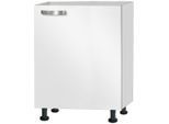 Spülenschrank OPTIFIT "Ole", weiß, B:60cm H:87cm T:58,4cm, Holzwerkstoff, Schränke, Spülenschrank