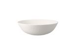 Schale VILLEROY & BOCH "Obst- / Dekoschale Manufacture Collier Blanc 1600 ml weiß", weiß, L:27,3cm, Schüsseln, Schale