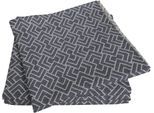 Stoffserviette ADAM "Graphic Ventus Light" Gr. 1, blau (dunkelblau), B:30cm L:30cm, Obermaterial: 100% Baumwolle, Servietten, Stoffserviette