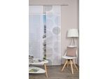 Schiebegardine VISION S "BORDEN" Gr. 1, grau, B:60cm H:260cm, Polyester, Gardinen, Schiebegardine, HxB: 260x60, Schiebevorhang Bambus-Optik Digitaldruck