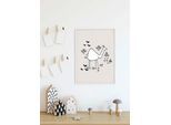 Bild KOMAR "Scribble Camel", weiß (farbe bild(er): weiß), B:40cm H:50cm, Holz, Papier, Bilder, Bild, Wandbild zur Dekoration - ohne Rahmen