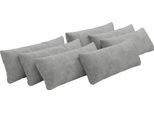 Sofakissen OTTO HOME "Mikado", silber (silberfarben), B:65cm H:25cm T:10cm, 100% Polyester, Polsterauflagen, Sofakissen, 3,5,6,7-teilige Kissen-Sets zur Auswahl