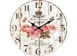 Wanduhr LOWELL, bunt, Ø 33,5cm B/H/T: 4cm, Wanduhren, Wanduhr