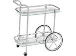 Küchenwagen HOME AFFAIRE, silber (silberfarben), B:69cm H:75cm T:43cm, Rollwagen, Küchenwagen