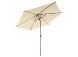 Sonnenschirm VCM "Sonnenschirm Spannweite Ø 2,90m", beige (creme), Obermaterial: 100% Sonstiges Material (Ananasfaser) AM_PF ., Standschirme, Sonnenschirm