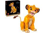 Konstruktionsspielsteine LEGO "Simba, der junge König der Löwen (43247), LEGO Disney Classic", bunt, Spielbausteine, Kinder, Kunststoff, Konstruktionsspielsteine, Made in Europe