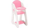 Puppenhochstuhl BAYER "Princess World", rosa (rosa, weiß), Puppenmöbel, KinderB:22cm H:52,5cm T:31,5cm, Holz, Puppenhochstuhl, B:22cm H:52,5cm T:31,5cm