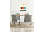 Bild QUEENCE "Elias", bunt (farbe rahmen: schwarz, farbe bild(er): gelb, blau, braun, rot), B:50cm H:70cm, Acrylglas, Holz, Papier, Bilder, Bild, gerahmt