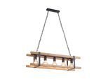 JUST LIGHT Deckenleuchte "EDITH", braun (holzfarben), 5, 1 Stk., Leuchten, ExklusiveE27, Deckenleuchte