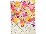 Geschirrtuch BUGATTI "Butterfly", bunt (naturweiß, flieder, rosa, gelb, bunt), B:50cm L:70cm, 100% Baumwolle, Geschirrtücher, Geschirrtuch