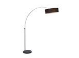 PAUL NEUHAUS Stehlampe "PETRO", grau (stahlgrau), 3, 1 Stk., Leuchten, Schalter, Fußschalter, Stehlampe